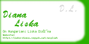 diana liska business card